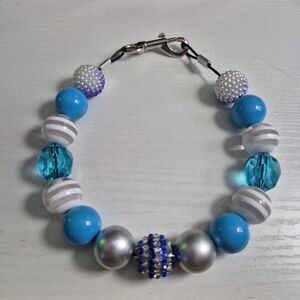 Handmade Starry Night Beaded Dog Puppy Collar Necklace Jewelry Durable 15.5"